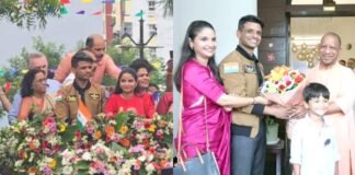 मुख्यमंत्री योगी ने शुभांशु शुक्ला से उनके आवास पर मुलाकात की, शुभांशु के नाम पर नई छात्रवृत्ति की घोषणा, यूपी सरकार ने शुभांशु को ‘राज्य अतिथि’ का दिया दर्जा ग्रुप कैप्टेन शुभांशु शुक्ला का लखनऊ में भव्य स्वागत