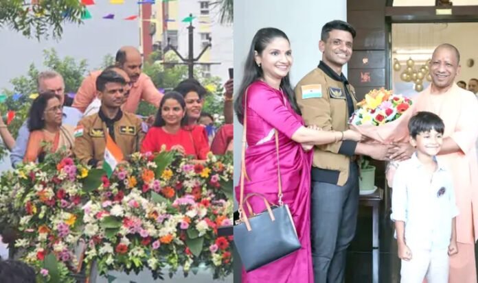 ग्रुप कैप्टेन शुभांशु शुक्ला का लखनऊ में भव्य स्वागत