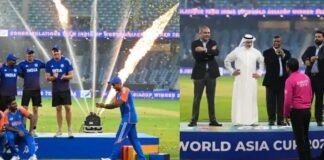 भारत ने 9वीं बार जीती एशिया कप, ट्रॉफी लिए बिना ही मनाया जश्न, पाकिस्तान बोर्ड प्रमुख नकवी ट्रॉफी लेकर मंच से भागे एशिया कप फाइनल मैच